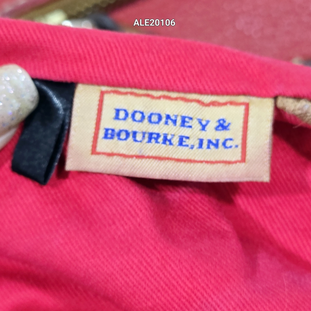 Dooney & Bourke Red Leather Tote / Shoulder Bag Zip Pocket - Picture 14 of 16